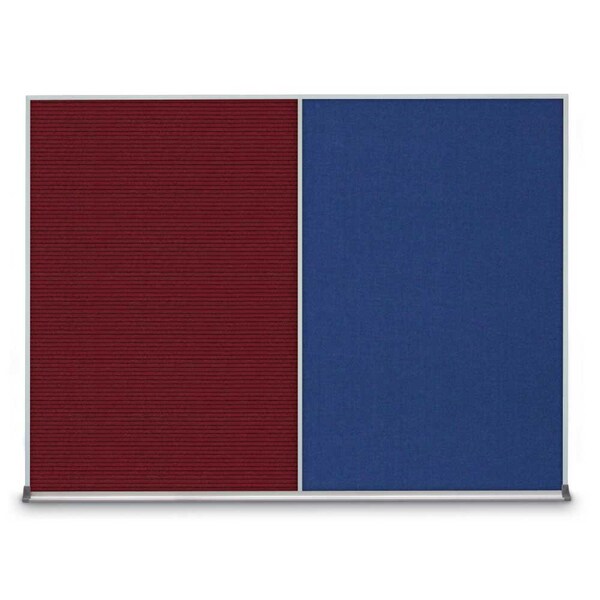 Triple Door Radius Corkboard, 72"X36", B